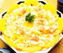 Receta de Ensalada de arroz, cebada y frutas