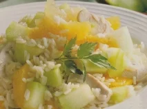Receta de Ensalada de arroz con pavo y melón
