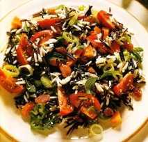 Ensalada de arroz salvaje y basmati