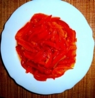 Receta de Ensalada de pimientos escalibados y tomate