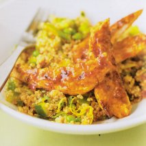 Receta de Ensalada de quinoa con pollo asado