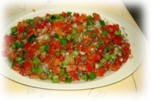 Receta de Ensalada de tomates y pimientos asados