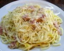 Receta de Espaguetis carbonara