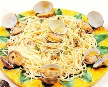 Espaguetis con chirlas