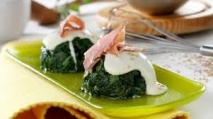 Receta de Espinacas con bechamel y jamón