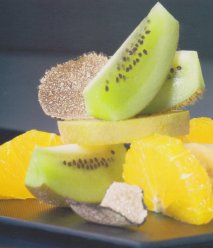 Fantasía de trufas y frutas de temporada