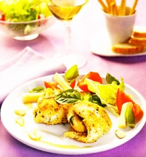 Filetes de gallo empanado