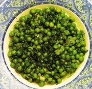 Receta de Guisantes en salsa verde