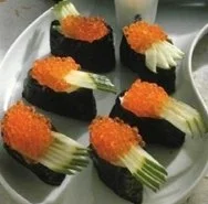 Receta de Gunkan-Maki con caviar