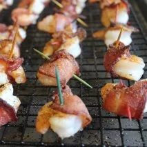 Receta de Langostinos con bacon