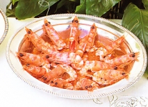 Langostinos en salsa