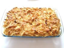 Macarrones con bechamel gratinados