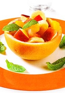 Receta de Macedonia de frutas con zumo de naranja