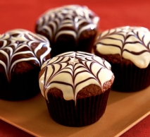 Receta de Muffins de araña de halloween
