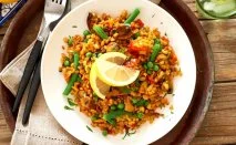 Receta de Paella de arroz integral