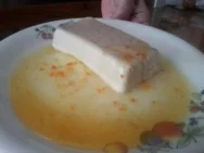 Receta de Panna cotta de castañas con caramelo de naranja