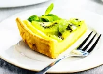 Receta de Tarta de queso y kiwi