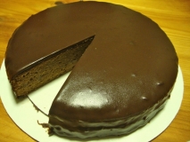 Pastel vienés de chocolate