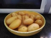 Receta de Patatas asadas en microondas