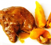 Pato con naranja