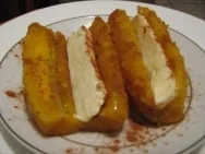 Receta de Plátanos con mantequilla de cacahuete