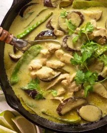 Receta de Pollo al curry verde