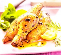 Pollo al limón y romero