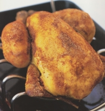 Pollo asado al pimentón picante