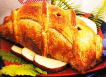 Pollo relleno al hojaldre
