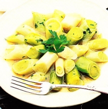 Receta de Puerros a las especias