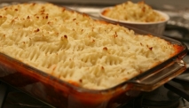 Puré de patatas con carne y verduras