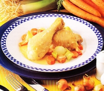 Receta de Ragú de pollo y verduras