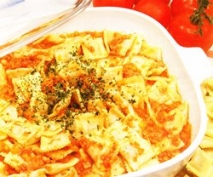 Raviolis a la boloñesa al microondas