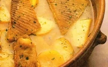 Receta de Raya con patatas