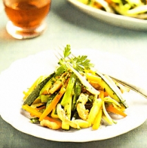 Salteado de verduras con pavo