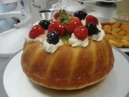 Savarín de fruta de invierno