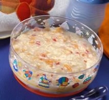 Sopa de arroz con queso