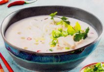 Receta de Sopa Thai de pollo