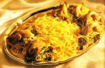 Receta de Espaguetis con codornices