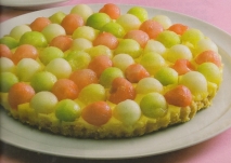 Tarta de melón y sandía