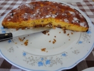 Tarta de zanahorias con albaricoques