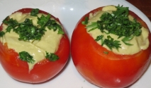 Receta de Tomates rellenos de aguacate