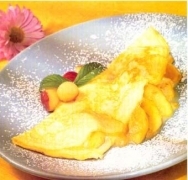 Receta de Tortilla dulce con frutas