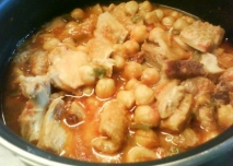 Receta de Tripas de cordero con garbanzos