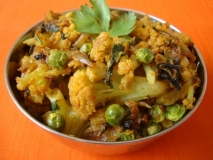 Receta de Verduras con especias al horno (Sukhe sabzi)