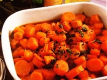 Zanahorias estofadas agridulces