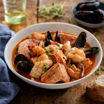 Cazuela de pescado mixta con mariscos