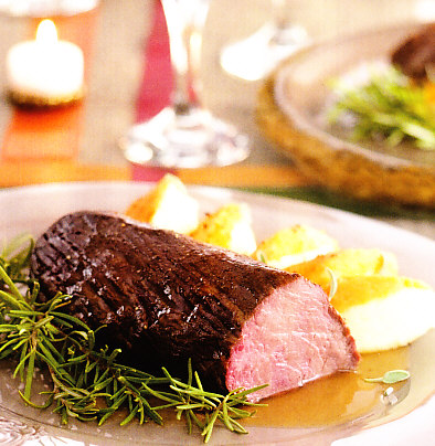 Solomillo de buey asado