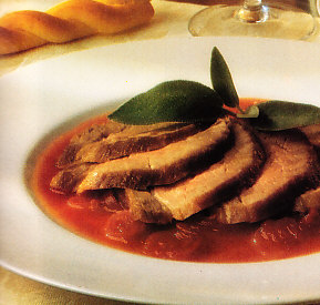 Solomillo de cerdo con compota de cebolla