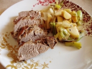 Solomillo de cerdo con peras